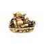 lachineuse - Lachende Buddha-Statue mit Kindern - 15 cm, goldfarben - Feng Shui-Dekoration - chinesisches Zen - Dekorationsobjekt für Innenbereich, Wohnzimmer - Geschenkidee China Asien Viel Glück