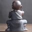 Pevfeciy Buddha Figuren Keramik kleine Monch Statuen Feng Shui Ornamente Tee Tray Deko Tee Tablett Zubehör für Innen,Balkon & Garten,Zarte Kunst Und Handwerk Geschenk