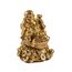 lachineuse - Goldene lachende Buddha-Statuette 7cm - Feng Shui Dekoration - Chinesisches Zen-Dekorationsobjekt für Zuhause, Büro - Glücksbringer Geschenkidee, Gold