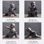 Pevfeciy Buddha Figuren Keramik kleine Monch Statuen Feng Shui Ornamente Tee Tray Deko Tee Tablett Zubehör für Innen,Balkon & Garten,Zarte Kunst Und Handwerk Geschenk