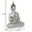 Maturi Silberfarbener Thai-Schutz-Buddha mit Umhang, Metall, Mehrfarbig, Abmessungen: 7,62 x 15,88 x 21,59 cm