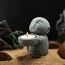 Landical Buddha-Sandstein-Statuen, Zen Mönch, Betende Statue, Skulpturen, Ornament für Reichtum, Glück, Feng Shui, Dekoration, Zuhause, Büro, Auto, Dekoration (Jizo-Mönch)