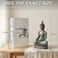 25DOL Buddha-Statuen für zu Hause, 33 cm, Buddha-Statue (Der Moment der Erleuchtung) Sammlerstücke und Figuren, Meditationsdekoration, Yoga-Zen-Dekor, Hindu- und Ostasiatische Dekoration