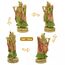 alikiki Hinduistisches Idol Radha Krishna Statue – indische Göttin Figur Murti Pooja Artikel Home Office Tempel Mandir Puja Artikel Indien Buddha Diwali Hochzeitsgeschenke Meditation Altar Schrein Kit