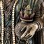 Buddha Groove Lakshmi Hindu-Göttin des Reichtums, Wohlstands, Weisheit und Glücks Statue