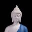 Houlu Keramik-Buddha-Statuen für Heimdekoration, kleine Buddha-Dekoration, Statue für drinnen und draußen, Blau