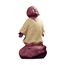 Kingzhuo Kleine niedliche Buddha-Statue aus Keramik, Mönch-Figur, kreative Baby-Bastelpuppen, Ornamente, Geschenk, klassische, chinesische Keramik-Kunst und Handwerk, Teezubehör, 10,2 cm hoch