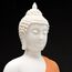 Houlu 30,5 cm Keramik-Buddha-Statue, sitzender Buddha, meditierend, sitzend, Buddha-Figur für Zuhause, Büro, Garten, Innen/Außen – Rot