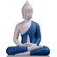 Houlu Keramik-Buddha-Statuen für Heimdekoration, kleine Buddha-Dekoration, Statue für drinnen und draußen, Blau