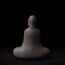 Daisylily Buddha-Statue ohne Gesicht, massives Gusseisen, für drinnen und draußen, Zen-Dekor für spirituelle Raummeditation