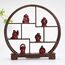 Brabud Lachender Buddha-Figuren, Kunstharz, 5,1 cm, Rot, 6 Stück