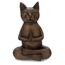 Buddha Groove Meditierende Namaste Katze Zen betende Statue, mehrere Farben (Antike Bronze)