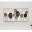 Dekoleidenschaft 3D Wandbild Blätter aus Metall in schwarz/weiß, 136x70 cm, Wanddeko, Wandschmuck