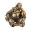 lachineuse - Sitzende lachende Buddha-Statue - 10 cm große Buddha-Statue aus Bronze - Chinesisches Deko-Objekt für Inneneinrichtung, Wohnzimmer, Büro - China Asien Geschenkidee