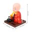 FAVOMOTO Kleiner Mönch Figur Solar Kopf Spielzeug Lustiges Auto Schütteln Kopf Spielzeug Chinesischer kleiner Buddha Mönch Statue Auto Armaturenbrett Ornament Home Dekorationen