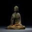 Daisylily Buddha-Statue ohne Gesicht, massives Gusseisen, für Innen- und Außenbereich, Zen-Dekoration für Meditation und spirituellen Raum
