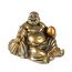 lachineuse - Sitzende lachende Buddha-Statue - 10 cm große Buddha-Statue aus Bronze - Chinesisches Deko-Objekt für Inneneinrichtung, Wohnzimmer, Büro - China Asien Geschenkidee