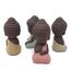 Honbay Niedliche kleine Keramik-Buddha-Statuen, Mönch-Figuren, Skulpturen für den Außenbereich, Heimdekoration, 4 Stück