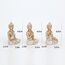 Buddha-Statue für Heimdekoration, Gold, 10,9 cm, Set mit 3 kleinen Buddha-Statuen für Zen-Dekoration, Tisch, Schreibtisch, spirituelle Dekoration, Buddha-Dekoration für Wohnzimmer, Innenbereich