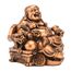 Chinesische Kunsthandwerk, Kunstharz, lachender Buddha, sitzend auf Drachen-Stuhl Skulptur Reichtum Glücksstatue Heimdekoration Geschenk