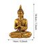 Tied Ribbons Buddha Statue for Home Décor- Buddha Showpiece for Home Decoration Buddha Statue Ornament, Resin Small Zen Buddha Meditating