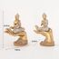 Buddha-Statue für Heimdekoration, goldfarben, 22,1 cm, Buddha-Statuen für Zen-Dekor, Buddha-Statue, groß für spirituelle Buddha-Dekoration für Wohnzimmer, Buddha, Geschenk für Entspannung, Meditation