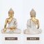 Suoedd Goldene Buddha-Statue, 26,7 cm – großer Indoor-Buddha für Heimdekoration, Zen, Wohnzimmer und Meditation