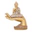 Buddha-Statue für Heimdekoration, goldfarben, 22,1 cm, Buddha-Statuen für Zen-Dekor, Buddha-Statue, groß für spirituelle Buddha-Dekoration für Wohnzimmer, Buddha, Geschenk für Entspannung, Meditation