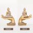 Buddha-Statue für Heimdekoration, goldfarben, 22,1 cm, Buddha-Statuen für Zen-Dekor, Buddha-Statue, groß für spirituelle Buddha-Dekoration für Wohnzimmer, Buddha, Geschenk für Entspannung, Meditation