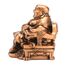 Chinesische Kunsthandwerk, Kunstharz, lachender Buddha, sitzend auf Drachen-Stuhl Skulptur Reichtum Glücksstatue Heimdekoration Geschenk