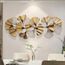 Dekoleidenschaft 3D Wandbild Ginkgo aus Metall in gold, 132x60 cm, Wanddeko, Wandschmuck
