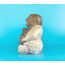 G6 Collection 20,3 cm große, weißgewaschene lachende Buddha-Statue, handgeschnitzt, lächelnde sitzende Skulptur, handgefertigte Figur, Dekoration, Heimdekoration, Akzent, handgefertigte Kunst, Happy