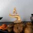 Buddha-Statue für Heimdekoration, goldfarben, 22,1 cm, Buddha-Statuen für Zen-Dekor, Buddha-Statue, groß für spirituelle Buddha-Dekoration für Wohnzimmer, Buddha, Geschenk für Entspannung, Meditation