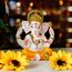 Hindu-Lord Ganesha Idol – Indien Gott Ganesha Statue Diwali Geschenke indische Puja Artikel Home Temple Mandir Pooja Dekor Auto Dekor Indische Hochzeit Diwali Geburtstagsgeschenke Yoga Zimmer Altar