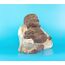 G6 Collection 20,3 cm große, weißgewaschene lachende Buddha-Statue, handgeschnitzt, lächelnde sitzende Skulptur, handgefertigte Figur, Dekoration, Heimdekoration, Akzent, handgefertigte Kunst, Happy