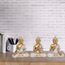 Buddha-Statue für Heimdekoration, Gold, 10,9 cm, Set mit 3 kleinen Buddha-Statuen für Zen-Dekoration, Tisch, Schreibtisch, spirituelle Dekoration, Buddha-Dekoration für Wohnzimmer, Innenbereich