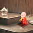 FAVOMOTO Kleiner Mönch Figur Solar Kopf Spielzeug Lustiges Auto Schütteln Kopf Spielzeug Chinesischer kleiner Buddha Mönch Statue Auto Armaturenbrett Ornament Home Dekorationen