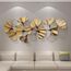 Dekoleidenschaft 3D Wandbild Ginkgo aus Metall in gold, 132x60 cm, Wanddeko, Wandschmuck