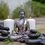 25DOL Buddha-Statuen für Zuhause 18,5 cm Buddha-Statue (Die letzte Meditation) Sammlerstücke Figuren Meditation, spirituelles Wohnzimmer, Yoga Zen Dekor Hindu- und Ostasiatische Dekoration