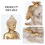 Buddha-Statue für Heimdekoration, Gold, 10,9 cm, Set mit 3 kleinen Buddha-Statuen für Zen-Dekoration, Tisch, Schreibtisch, spirituelle Dekoration, Buddha-Dekoration für Wohnzimmer, Innenbereich