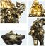 Feng Shui handgefertigte Maitreya lachender Buddha-Statue, Yinasi lachender Buddha auf Elefant, Skulptur, Figur für Glück und Glück, Gott des Reichtums, Zuhause, Büro, Hotel, Tischdekoration