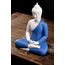 Houlu Keramik-Buddha-Statuen für Heimdekoration, kleine Buddha-Dekoration, Statue für drinnen und draußen, Blau