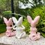 JARPSIRY QIANSHENG Set von 3 Weisen Sphynx Katzenstatue See Hear Speak No Evil Zen Meditation Yoga Katzen Figur Buddha Katzen Skulpturen 3,3" hohe Regalsitter