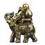 Feng Shui handgefertigte Maitreya lachender Buddha-Statue, Yinasi lachender Buddha auf Elefant, Skulptur, Figur für Glück und Glück, Gott des Reichtums, Zuhause, Büro, Hotel, Tischdekoration