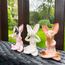 JARPSIRY QIANSHENG Set von 3 Weisen Sphynx Katzenstatue See Hear Speak No Evil Zen Meditation Yoga Katzen Figur Buddha Katzen Skulpturen 3,3" hohe Regalsitter