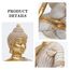 Suoedd Goldene Buddha-Statue, 26,7 cm – großer Indoor-Buddha für Heimdekoration, Zen, Wohnzimmer und Meditation