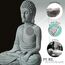 Buddha-Statuen, Buddah-Statute, meditierende Statute, Buda-Statue, Zen-Meditation, Naturstein, handgefertigt für Meditation, Yoga, Fisch, Aquarium, spiritueller Zen-Garten, Feng Shui Chakra Heilung