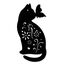 CREATCABIN Katze Metall Wandkunst Tier Schmetterling Dekor Wandbehang Silhouette Skulptur Ornamente Eisenschild Für Drinnen Und Draußen Zuhause Wohnzimmer Küche Garten Büro Dekoration Geschenk