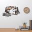 CREATCABIN Metall Wandkunst Garten Fisch Wandbehang Dekoration Tier Angeln Berge Bäume Flüsse Menschliches Handwerk Kunst Ornament Silhouetten Zuhause Für Indoor Outdoor Gartenzaun Dekor 12 x 8 Zoll