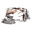 CREATCABIN Metall Wandkunst Garten Fisch Wandbehang Dekoration Tier Angeln Berge Bäume Flüsse Menschliches Handwerk Kunst Ornament Silhouetten Zuhause Für Indoor Outdoor Gartenzaun Dekor 12 x 8 Zoll